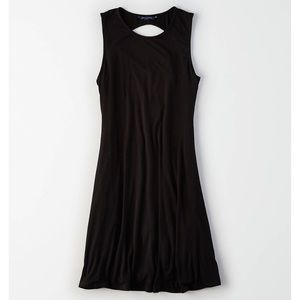 black swing dress